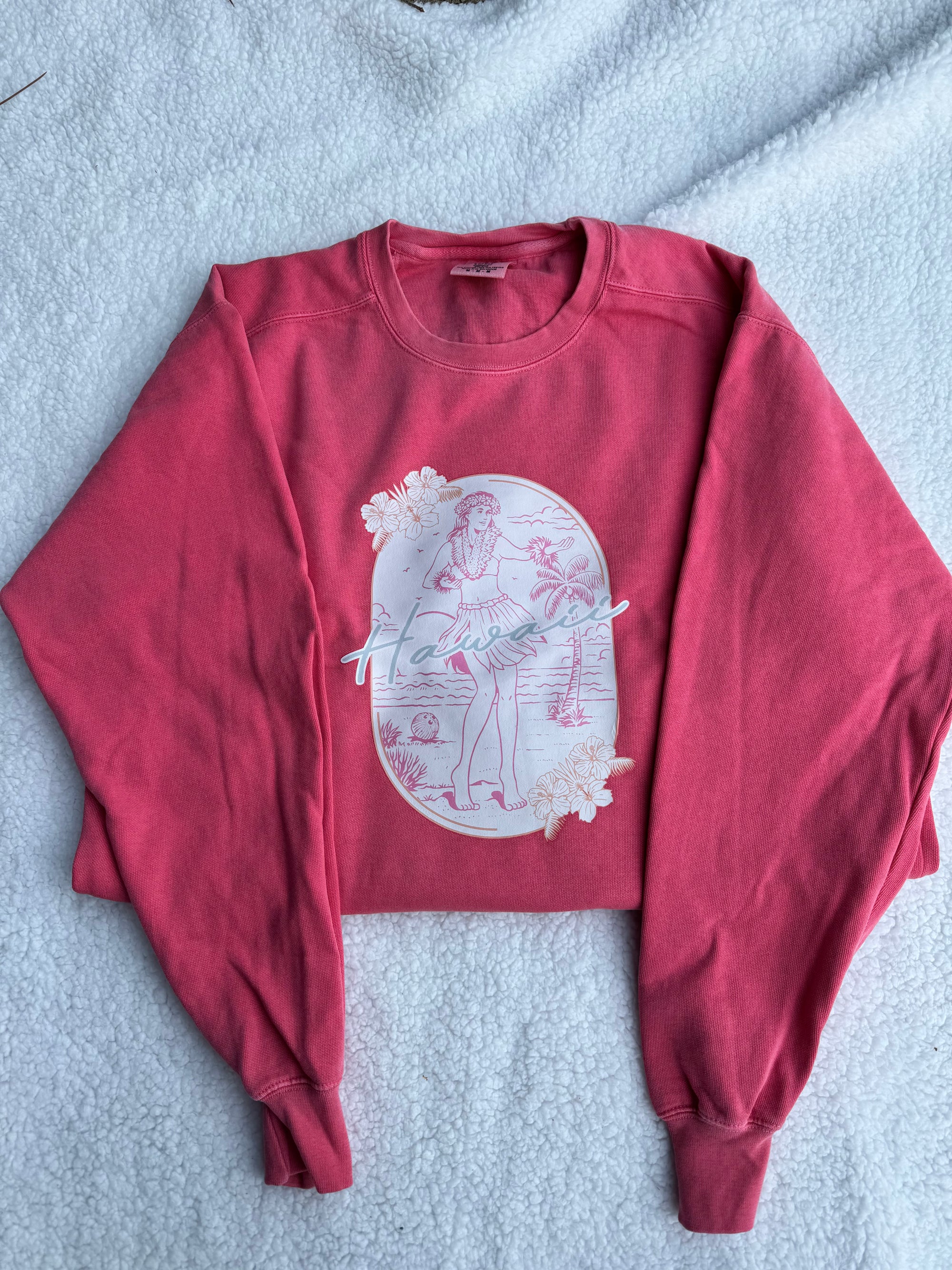 Hawaii Girl Comfort Color Sweatshirt