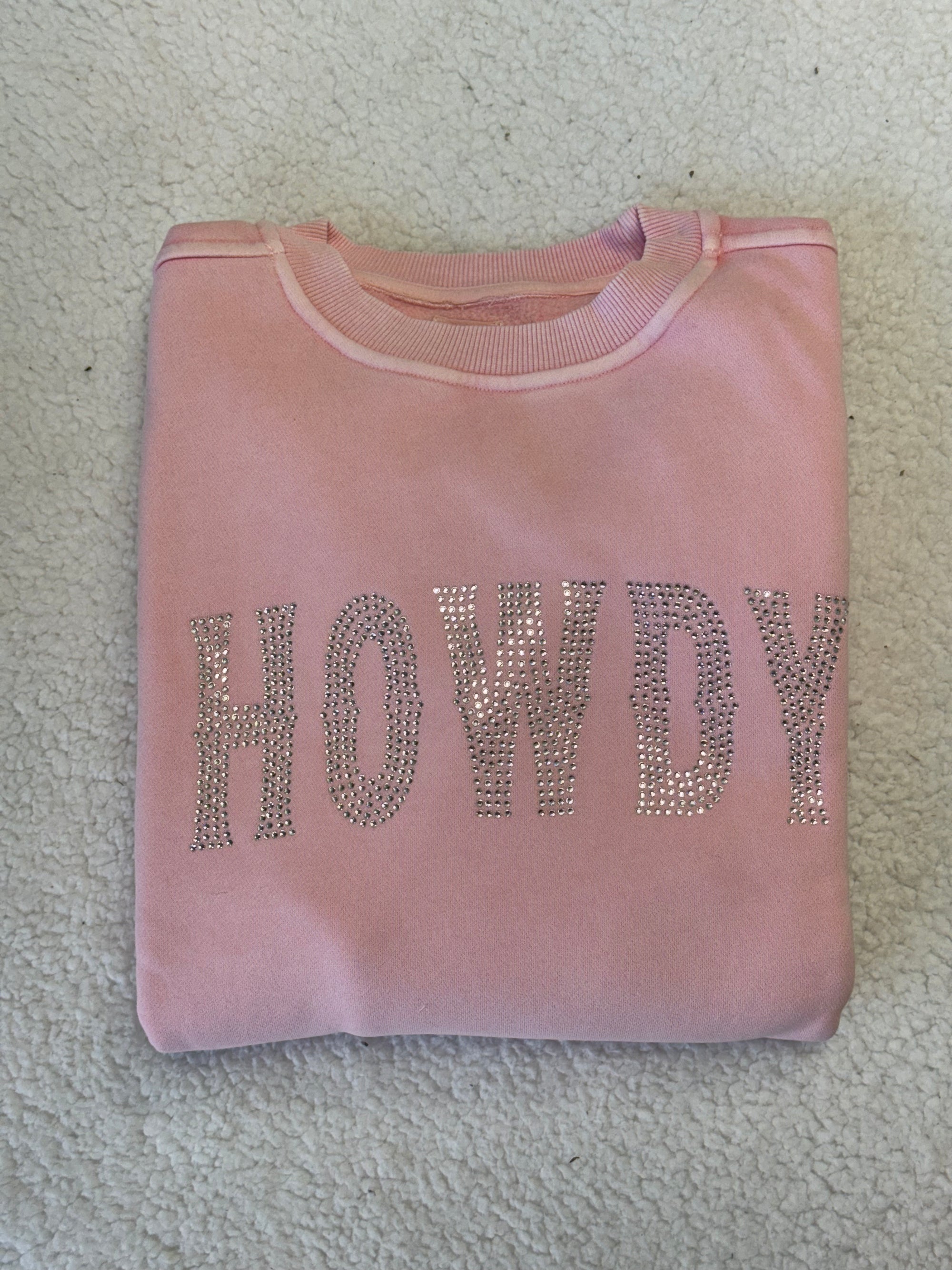 Howdy Rhinestone Sweatshirt