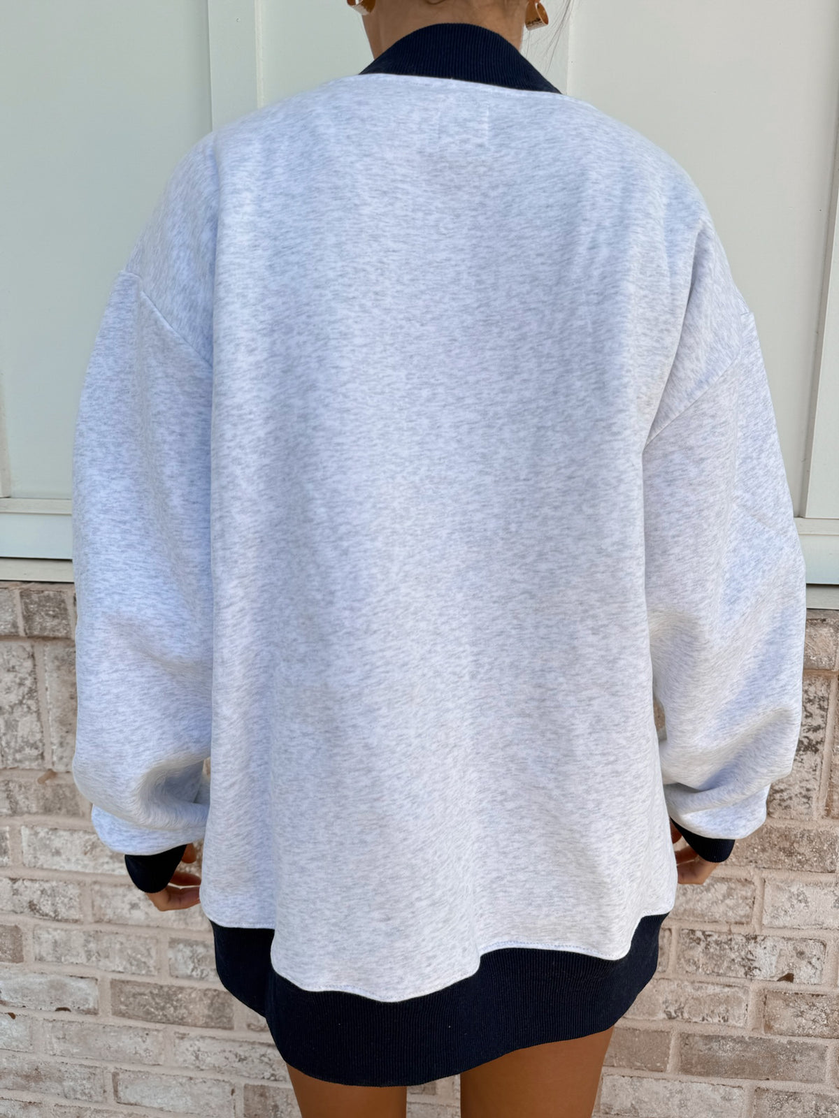 United States Flag Embroider Mockneck Sweatshirt