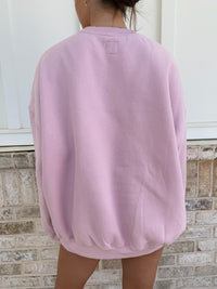 Sunkissedcoconut Embroider Oversized Crewneck Sweatshirt