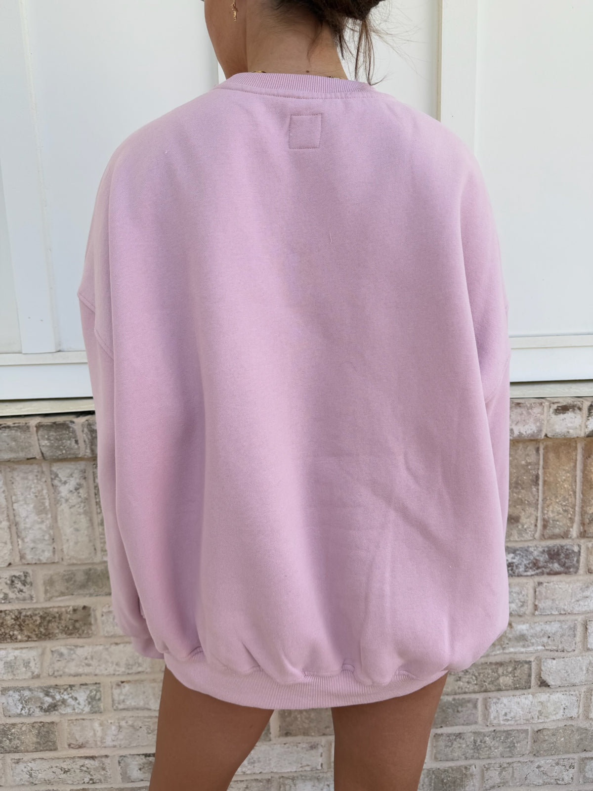 Sunkissedcoconut Embroider Oversized Crewneck Sweatshirt