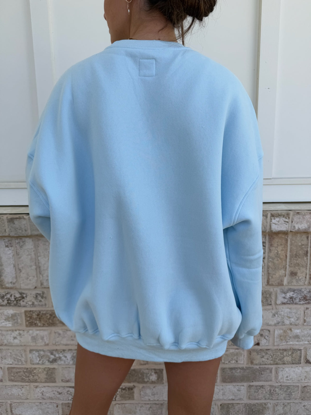 Sunkissedcoconut Embroider Oversized Crewneck Sweatshirt