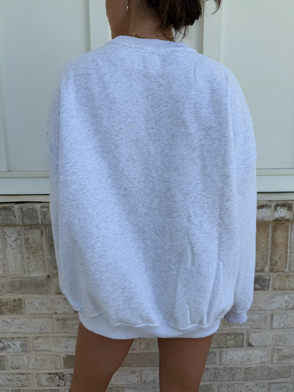 Sunkissedcoconut Embroider Oversized Crewneck Sweatshirt