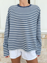 Billie Striped Loungewear Long Sleeve Top
