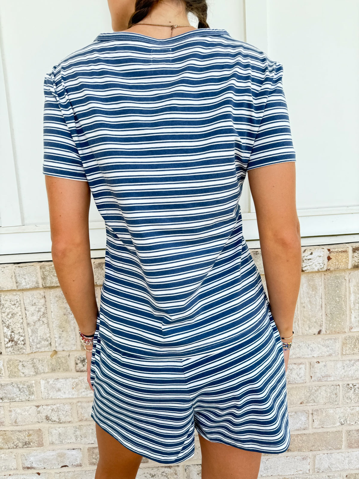 Billie Striped Loungewear Shorts