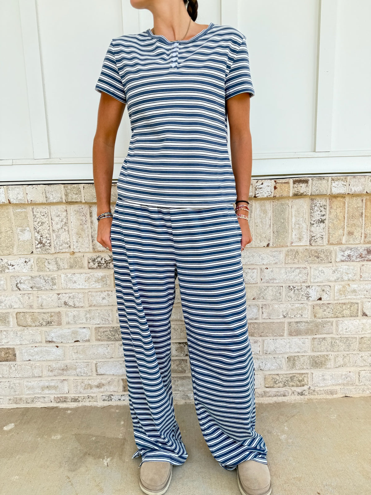 Billie Striped Loungewear Pants