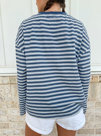 Billie Striped Loungewear Long Sleeve Top