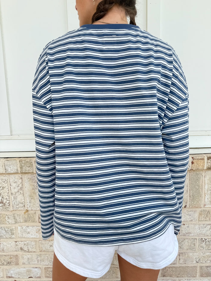 Billie Striped Loungewear Long Sleeve Top