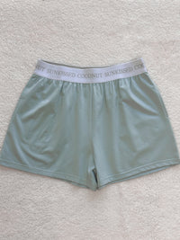 Glass Blue Basic Watercolor Shorts