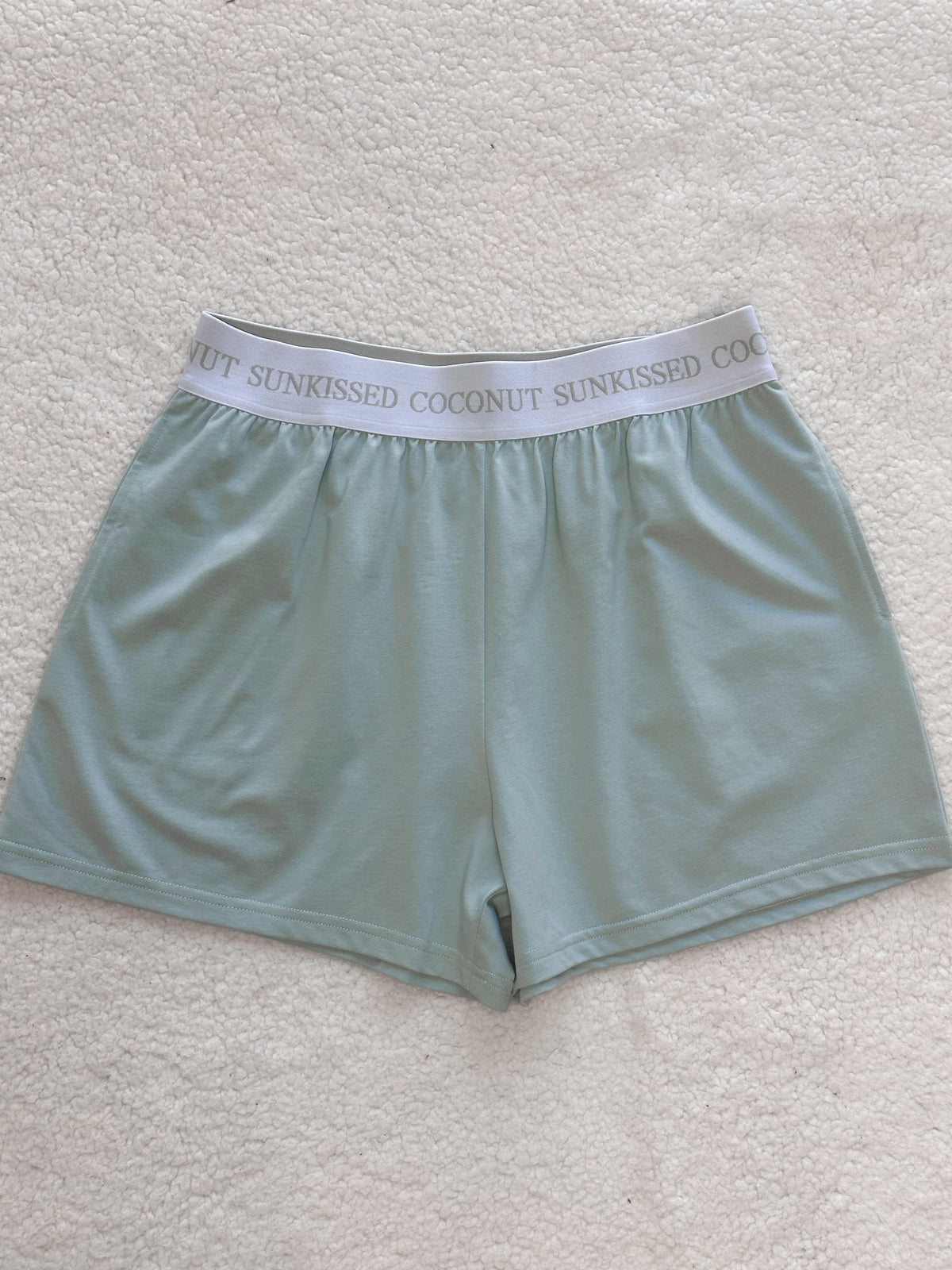 Glass Blue Basic Watercolor Shorts