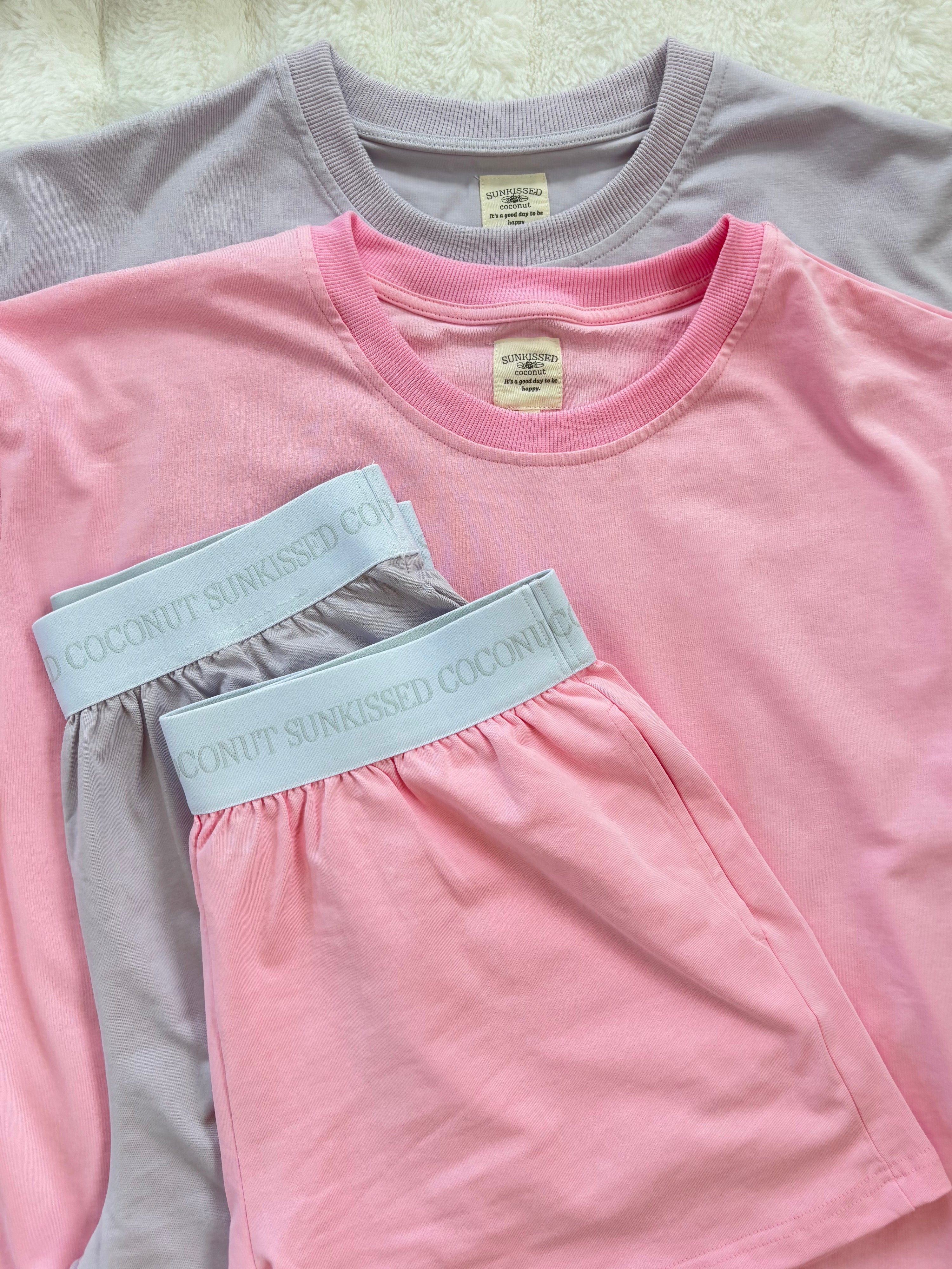 Lush Pink Basic Slightly Cropped Blank Tee