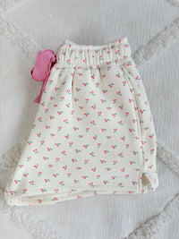 Blank Ivory Cherries All Over Shorts