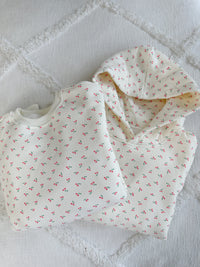 Blank Ivory Cherries All Over Sweatshirt