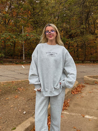 Afternoon Grey Sunkissedcoconut Embroider Sweatshirt