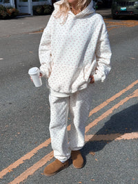 Blank Ivory Cherries All Over Jogger Sweatpants
