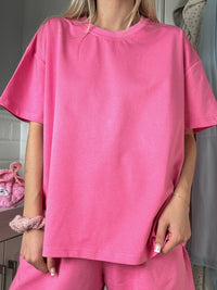 Malibu Pink Basic Blank Tee