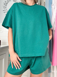Bubbly Green Basic Blank Tee
