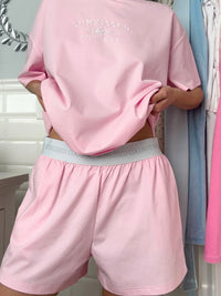 Blair Pink Basic Watercolor Shorts