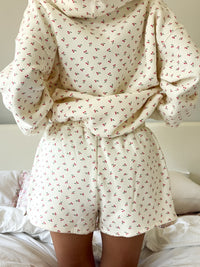Blank Ivory Cherries All Over Shorts