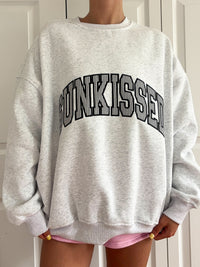 Black Seersucker Stripe Preppy Sunkissed Sweatshirt