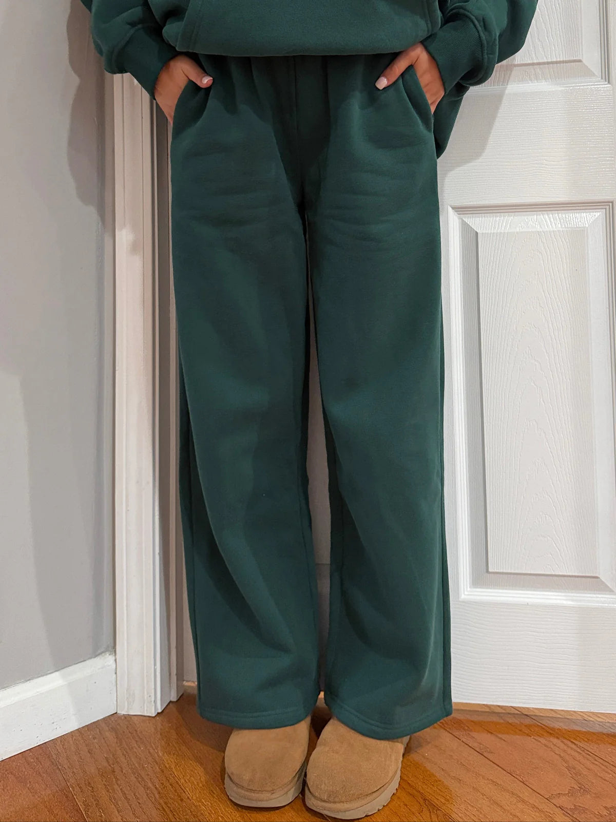 Sunkissedcoconut Plush Signature Flare Sweatpants