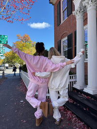 Light Pink Lilo Blue Floral Sweatshirt