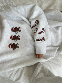 Pearl Grey Gingerbread Recipe Christmas Embroider Sweatshirt