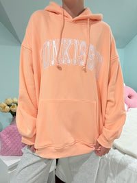 Sherbet Orange Varsity Embroider Hoodie