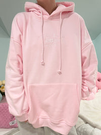 Light Pink Sunkissedcoconut Embroider Hoodie