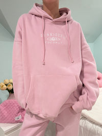 Mauve Mist Sunkissedcoconut Embroider Hoodie