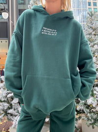 The World Is A Better Place With You In It Embroider Hoodie