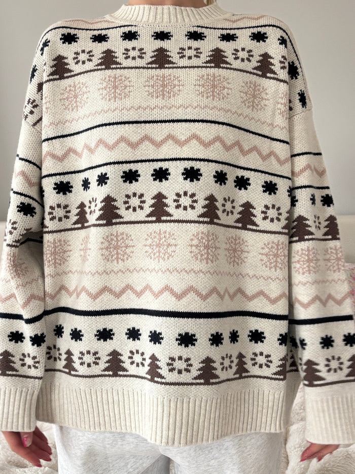 Moose Tracks Winter Sweater