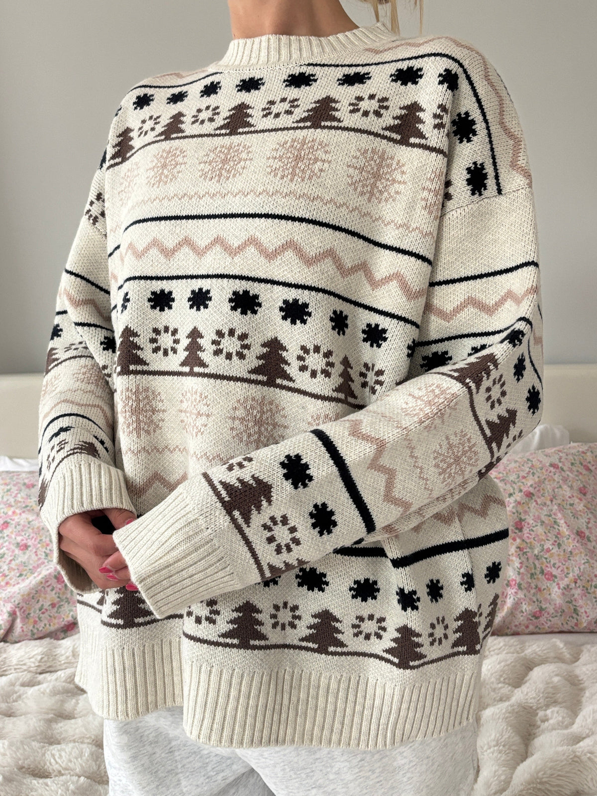 Moose Tracks Winter Sweater