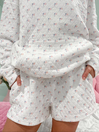 American Flag Quilted Shorts