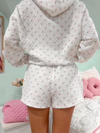 American Flag Quilted Shorts