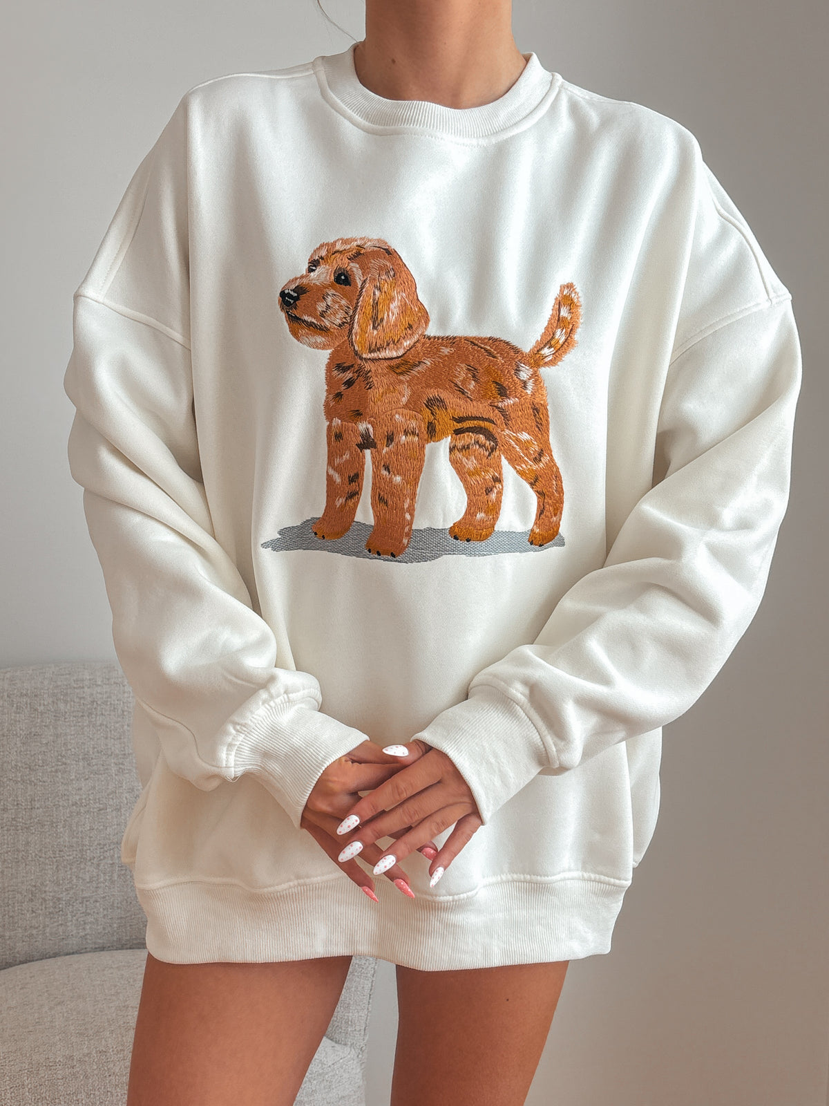 Golden Doodle Dog Embroider Sweatshirt