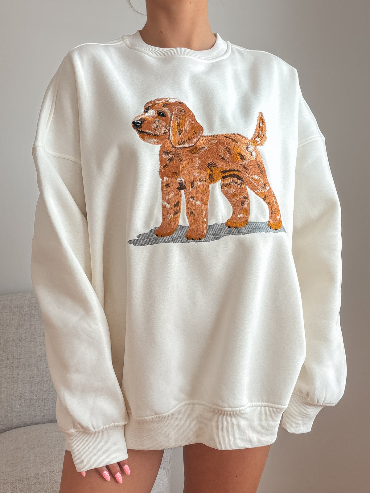 Golden Doodle Dog Embroider Sweatshirt