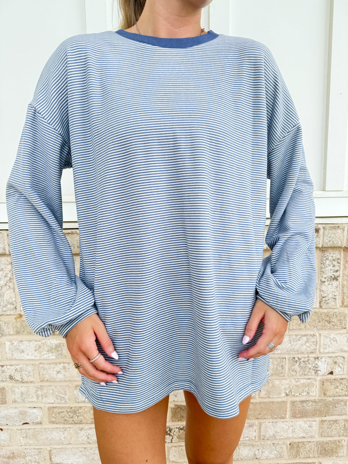 The Chelsea Oversized Soft Striped Set