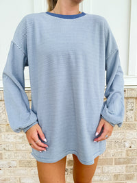 The Chelsea Oversized Soft Striped Set