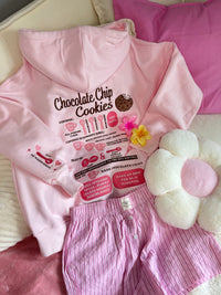 Light Pink Chocolate Chip Cookie Recipe Embroider Hoodie