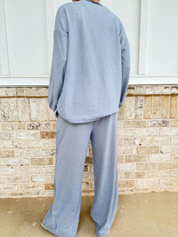 The Chelsea Oversized Soft Striped Set