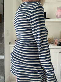 Striped Knit Loungewear Shorts