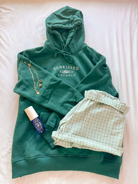 Winter Green Sunkissedcoconut Embroider Hoodie