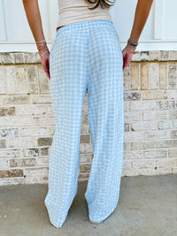 Winter Light Blue Pajama Pants