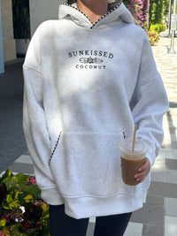 Pearl Grey Lexi Stitched Sunkissedcoconut Hoodie