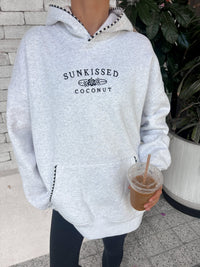Pearl Grey Lexi Stitched Sunkissedcoconut Hoodie
