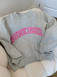 Sunkissed Striped Soft Touch Mockneck Sweatshirt