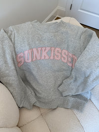 Sunkissed Striped Soft Touch Mockneck Sweatshirt