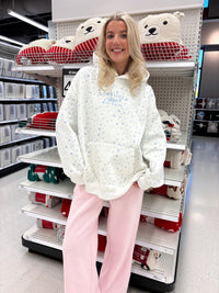 Snowflake Sunkissedcoconut Embroider Hoodie