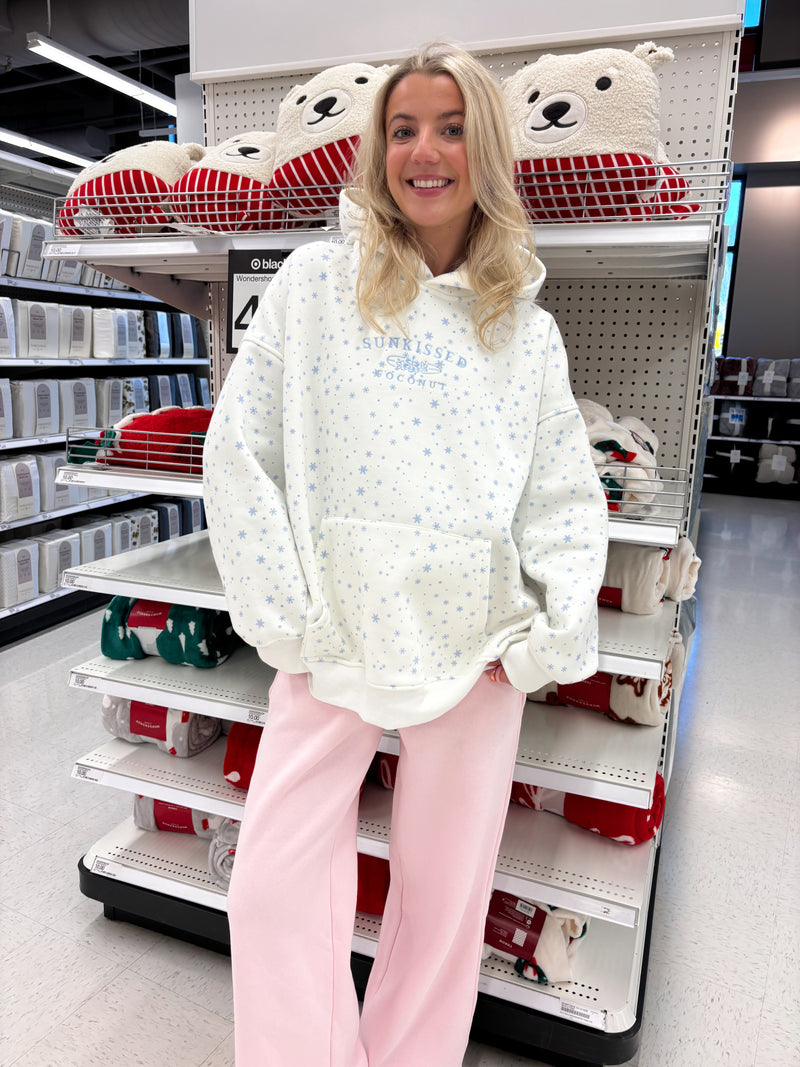 Snowflake Sunkissedcoconut Embroider Hoodie